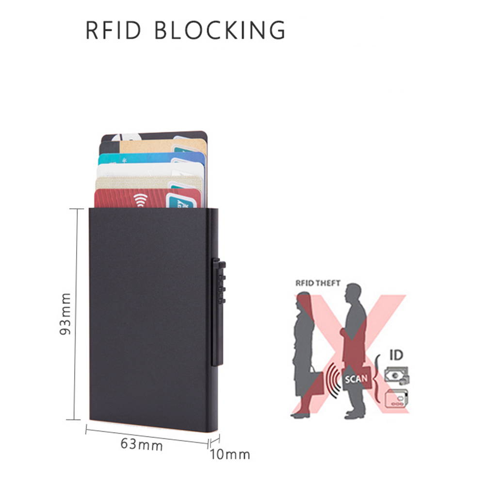 ISO9001 Manufacturer More 15 Years Experience Do Automatic Pop-up Aluminum RIFD Card Holder 