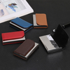 ISO9001 Manufacturer More 15 Years Experience Do Aluminum And Leather Card Wallet