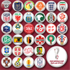 Wholesale custom logo 2022 Qatar World Cup badges team emblem emblem pin soccer fans souvenir supplies tinplate lapel pin badge