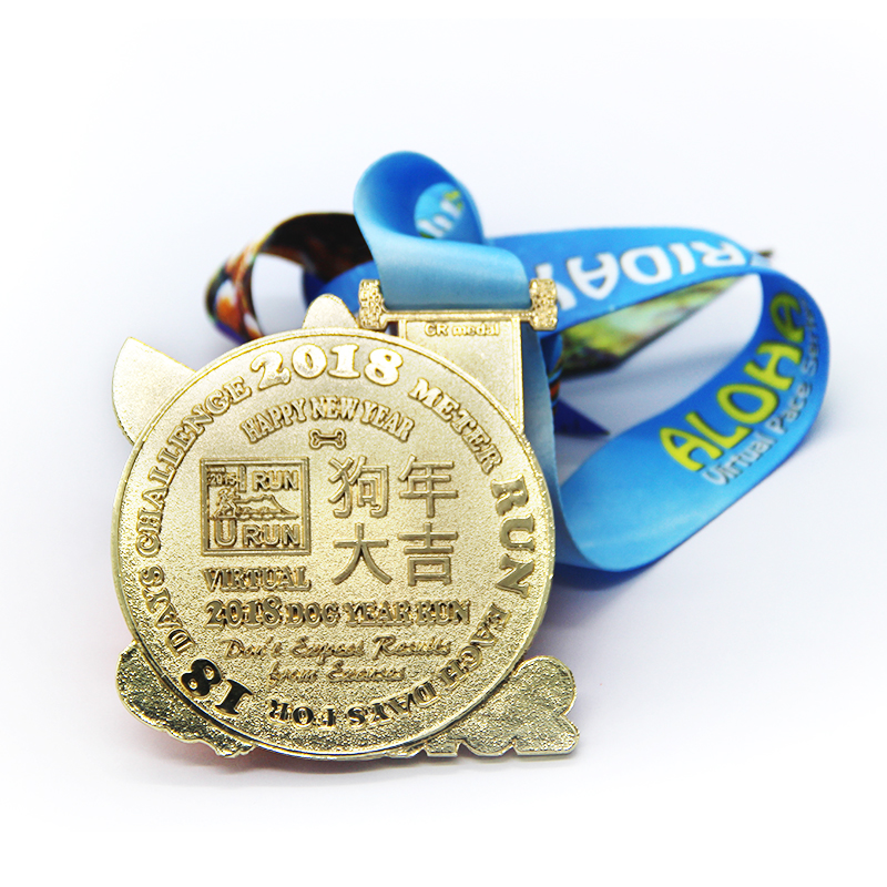Wholesale custom cheap hollow shiny blanks souvenir marathon gold medal