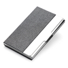 Stainless steel leather business card case