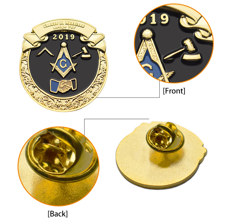 ISO9001 Manufacturer More 15 Years Experience Custom Metal Badge Enamel Lapel Pin