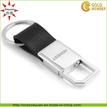 High Quality Metal and Leather Key Tag