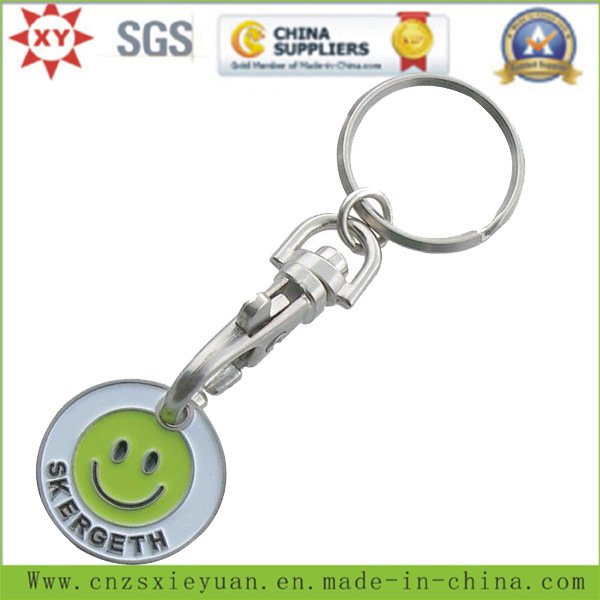 Supermarket Trolley Coin Key Chain with Customize Logo