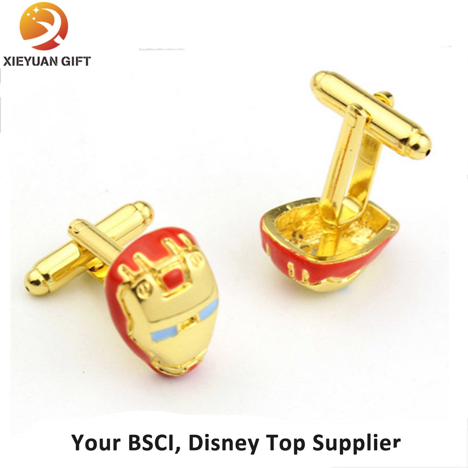 Customize Copper Gold Plating Cufflink for Gifts