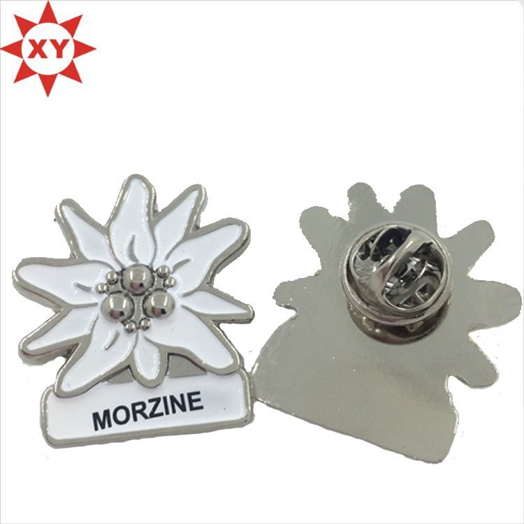Custom Made Metal Lapel Pin with Flower Logo