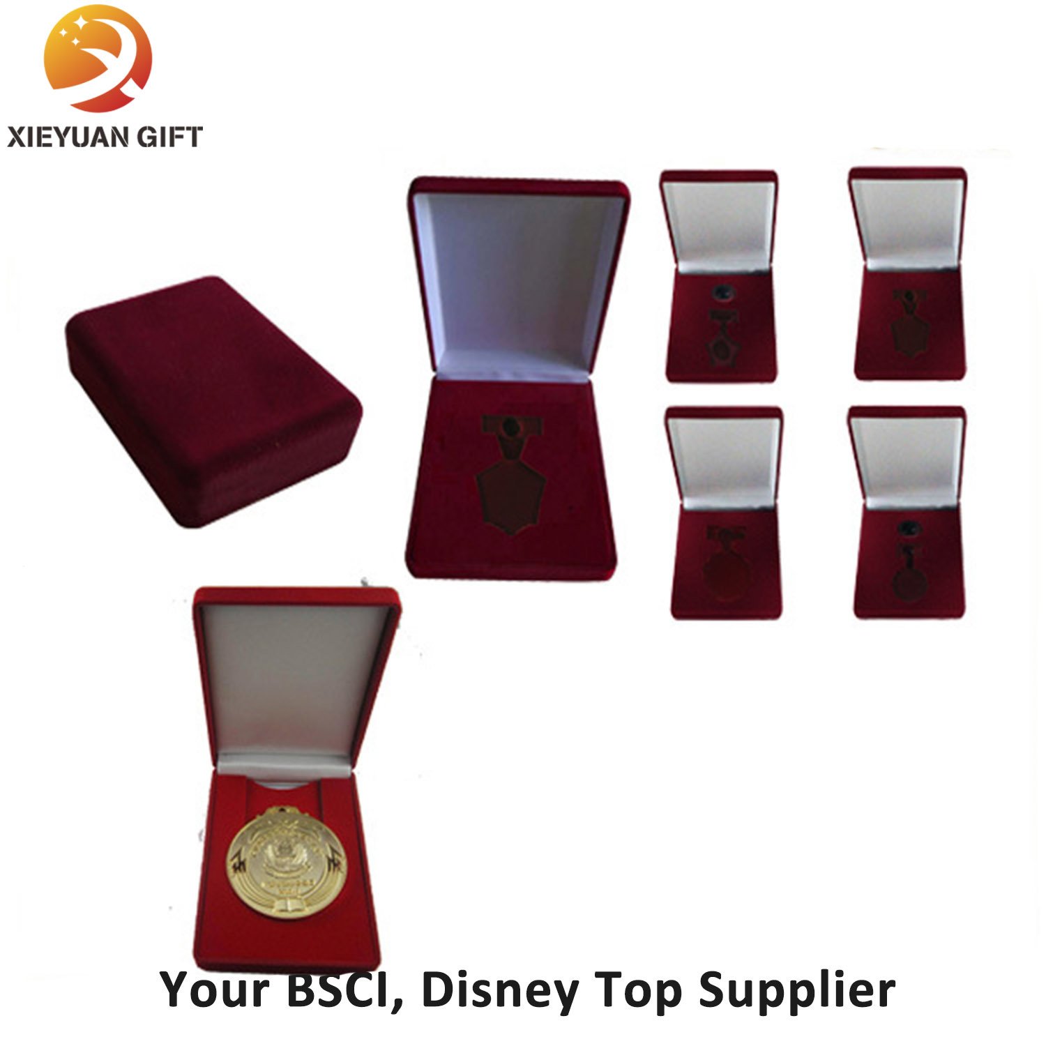 Velvet Box for Medal for Challenge Coin for Badge