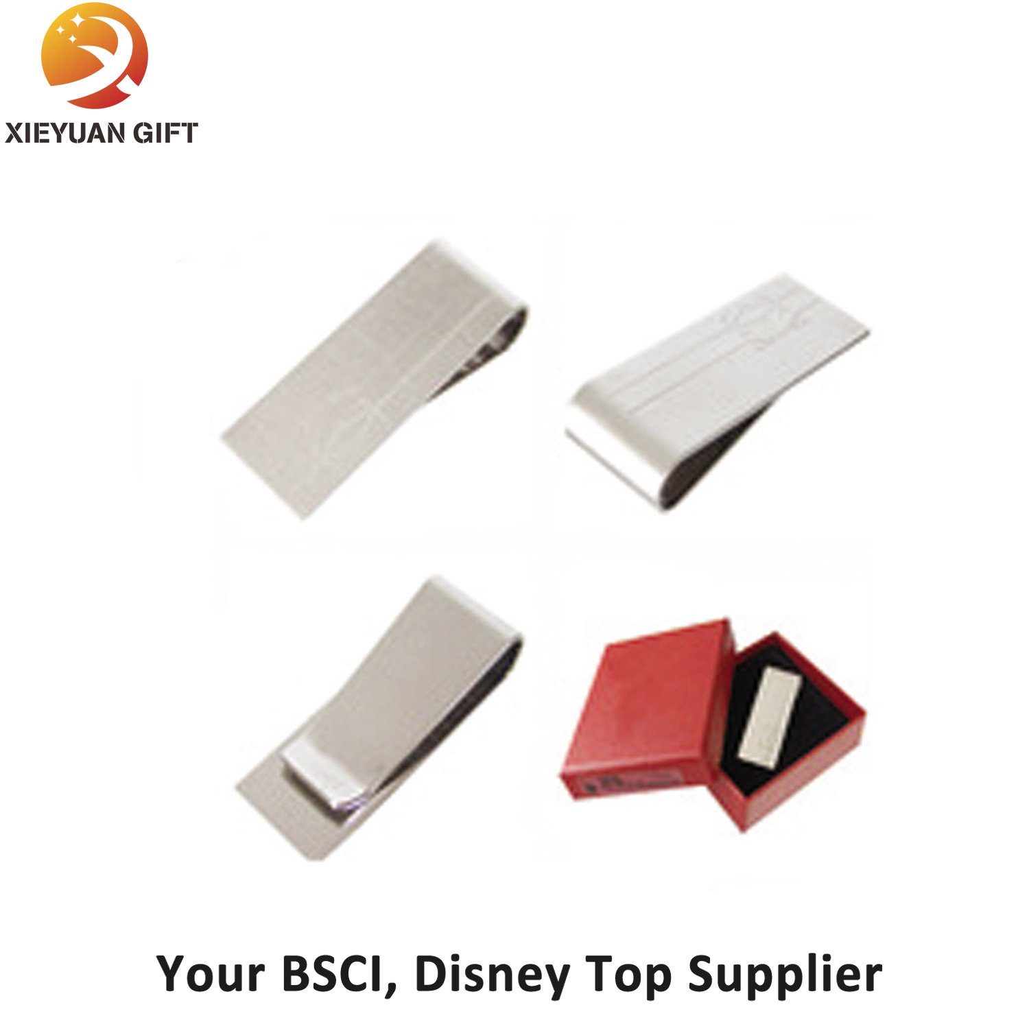 China Supplier Wholesale Stainless Money Clip for Gifts