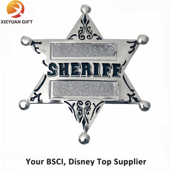 Custom Silve Badges with Butterfly Cap