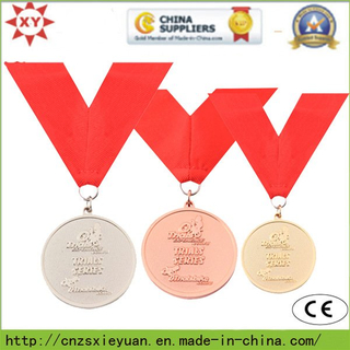 Gold Custom Medallion with Ribbon