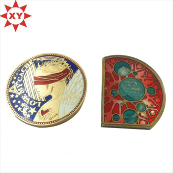 Professional Supplier of Custom Gold Colorful Hard Enamel Commemorative Coin
