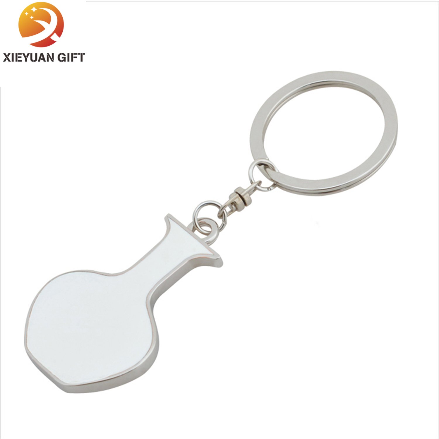 Plane Shape 3D Metal Key Holder with Silver Plating (XY-mxl91005)