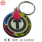 Promotion Christmas Gift PVC Keychain with Key Ring