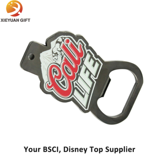 Custom Engraved Die Casting Metal Beer Opener Keychain