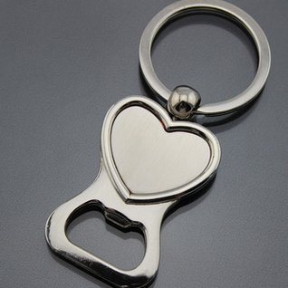 Wedding Gift Heart Shape Keychain Bottle Opener