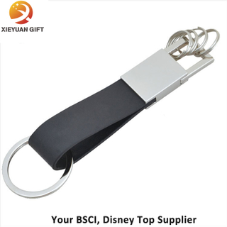 Hot Sale Gifts Black Leather Belt Buckle Key Chain