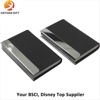 Manufacture PU Leather Novelty Card Holder with Metal
