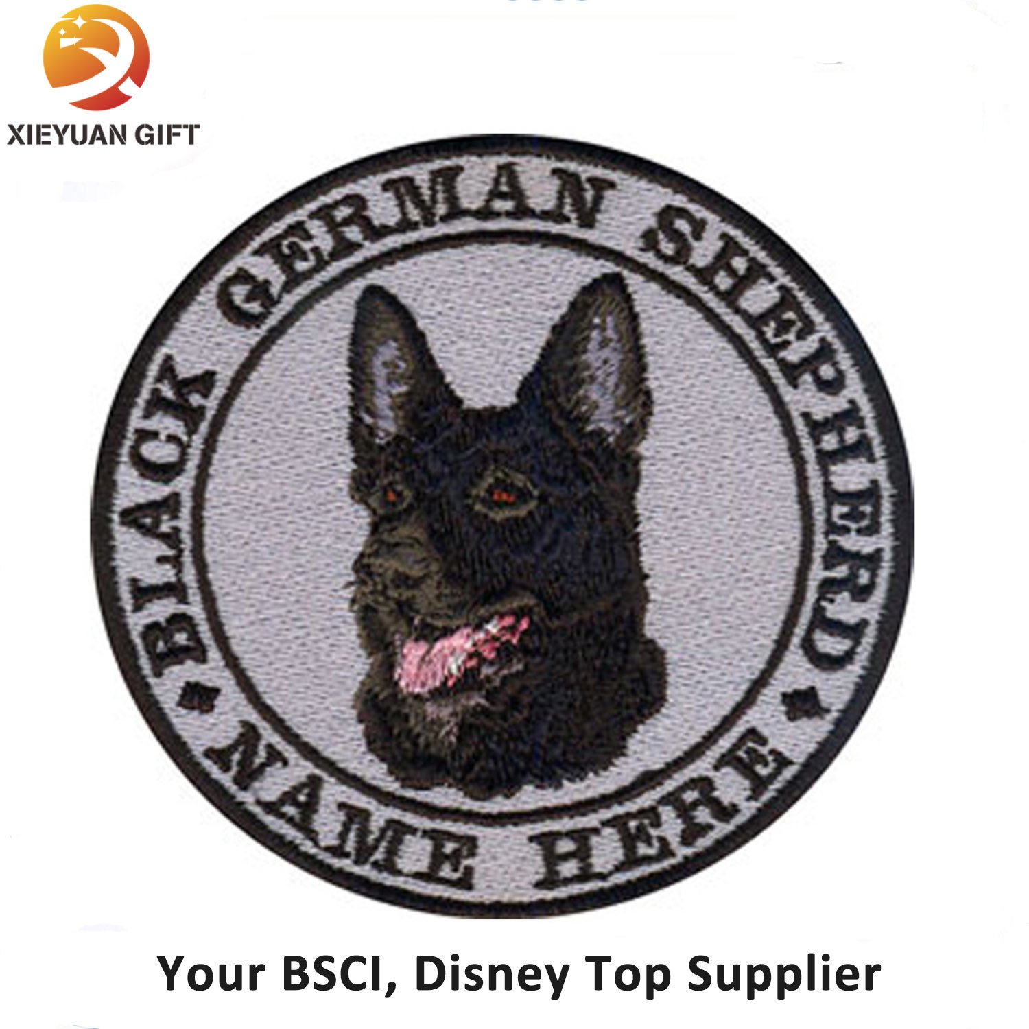 Exquisite Fine Detail Animal Dog Embroidery Badge