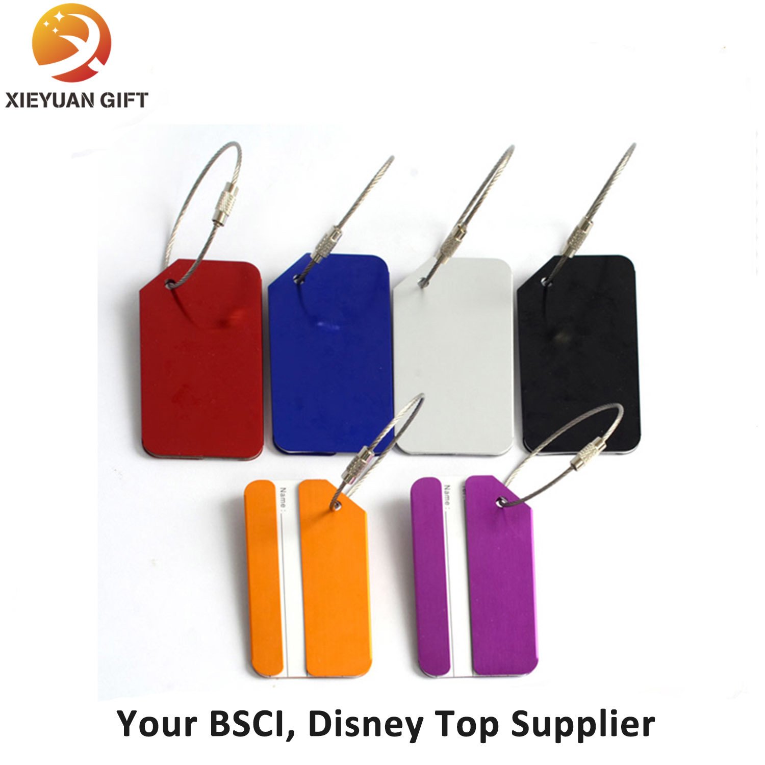 Aluminum OEM Colorful Metal Luggage Tag