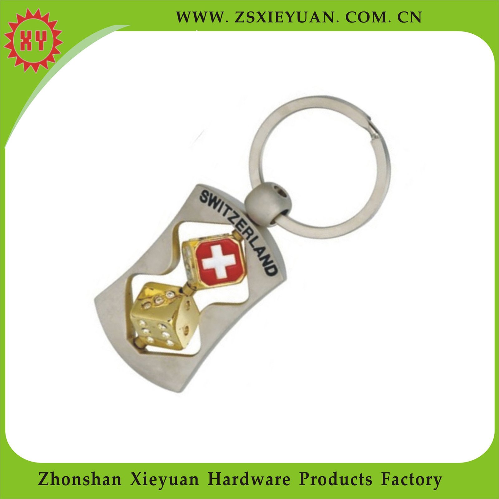Factory Custom High Quality PVC Red Heart Keychain