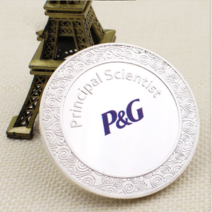 make your own logo custom High quality cheap silver The die casting COINS